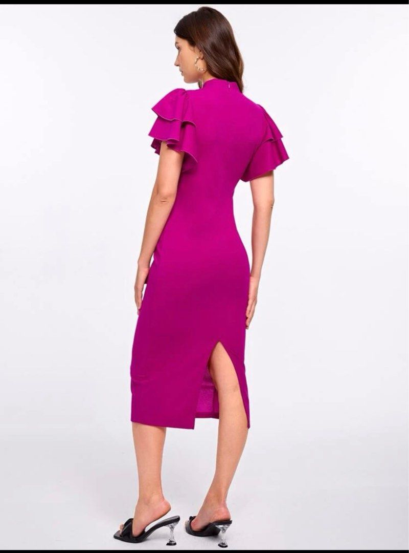 Shein Flutter Sleeves Dress
