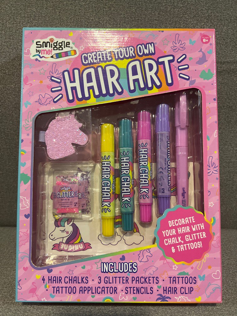 Smiggle Hair Art Set, Hobbies & Toys, Toys & Games on Carousell