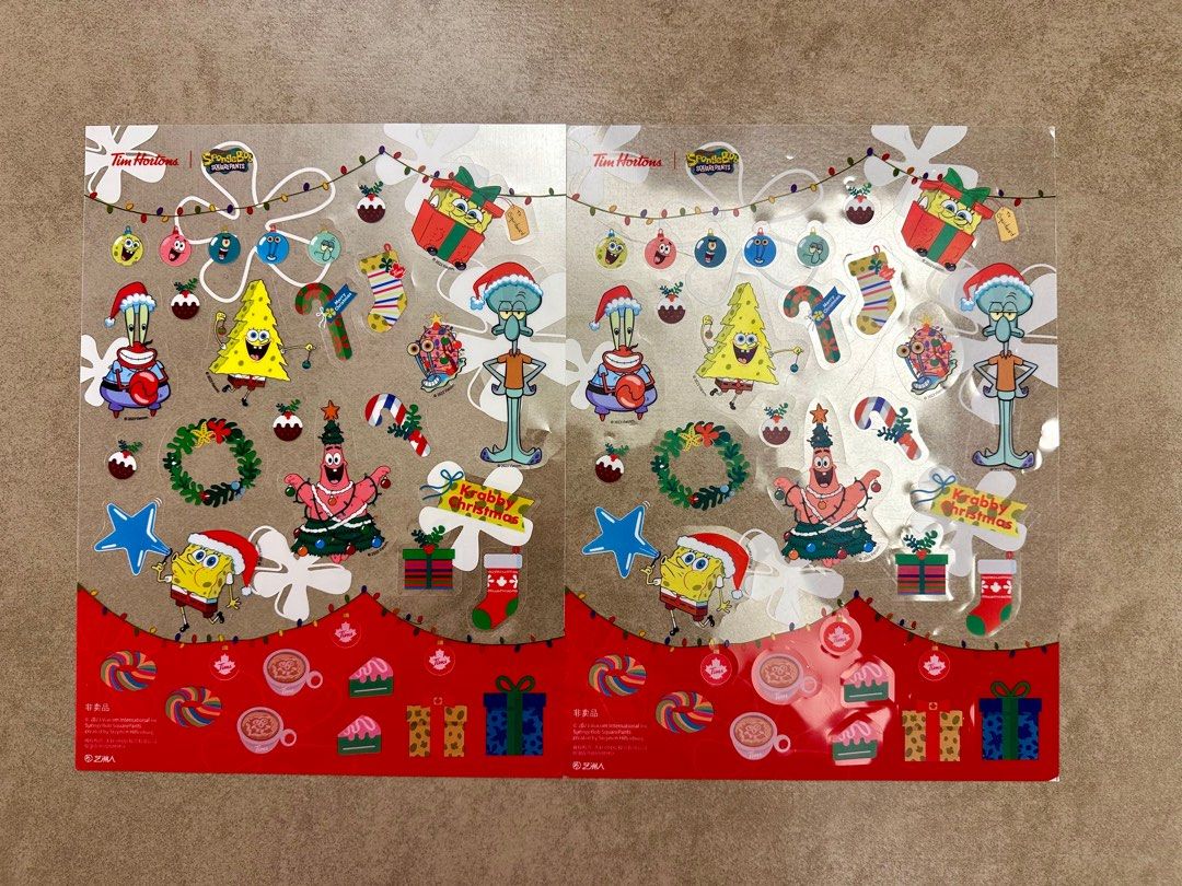 SpongeBob x Tim Hortons Xmas limited edition Sticker 海綿  display picture 3