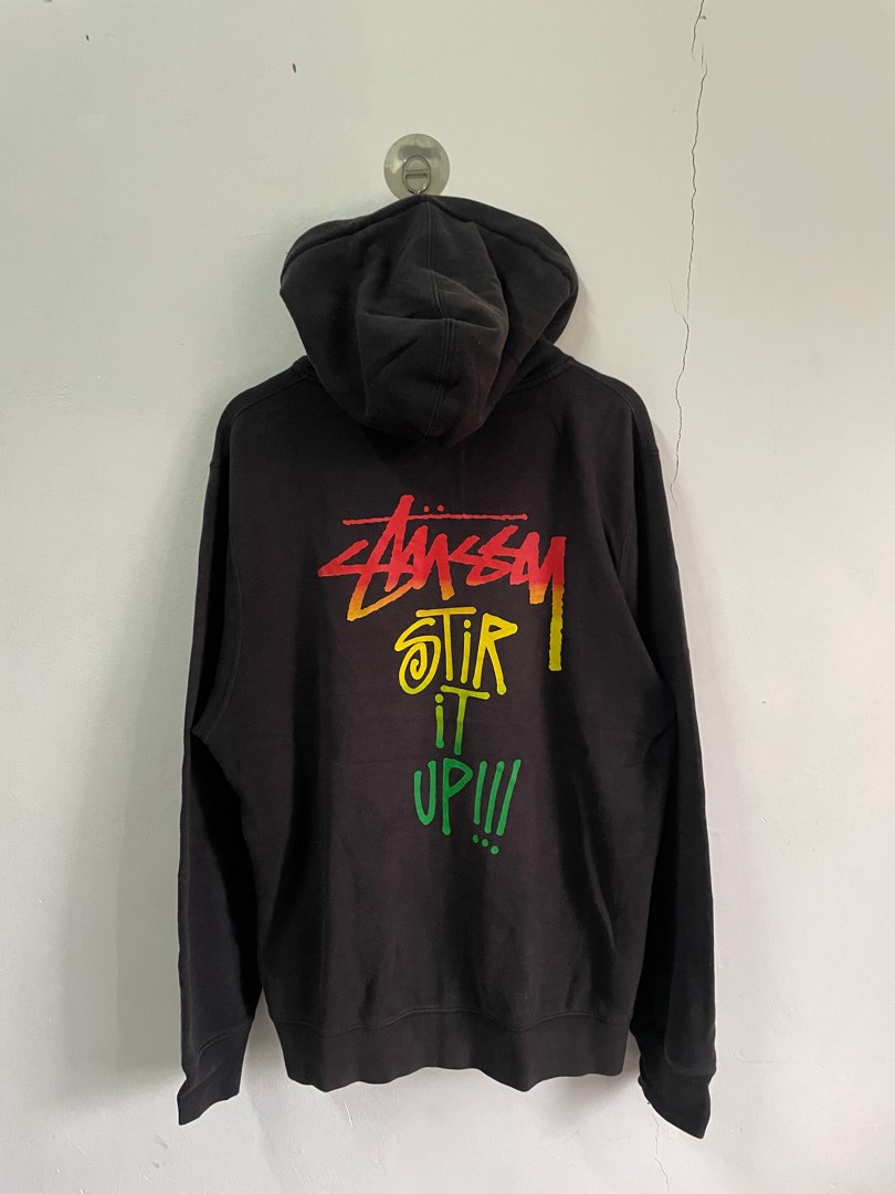 Stussy best sale rasta hoodie