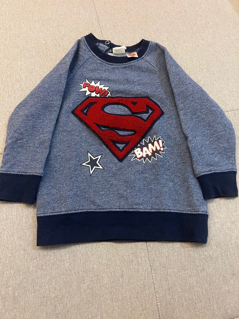Superman Sweatshirt Jumper Babies Kids Babies Kids Fashion