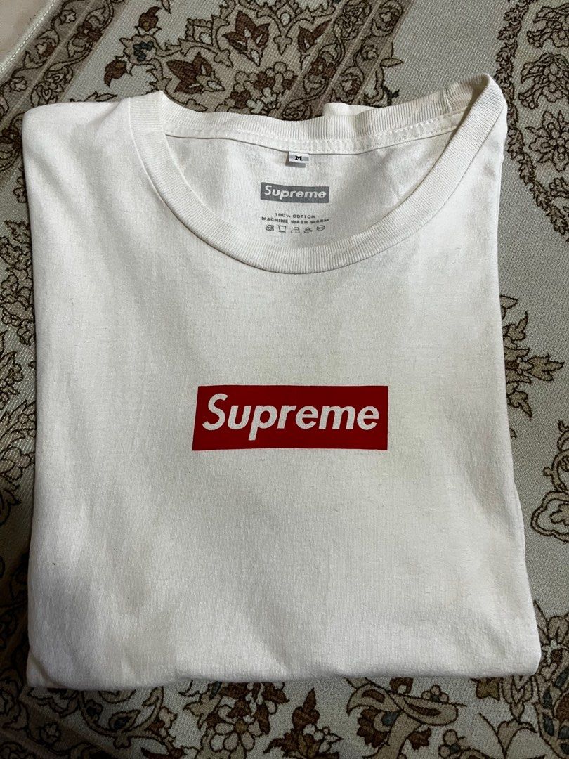 Supreme T-shirt : Supreme Banner S/S Top(White) (❌Sold out