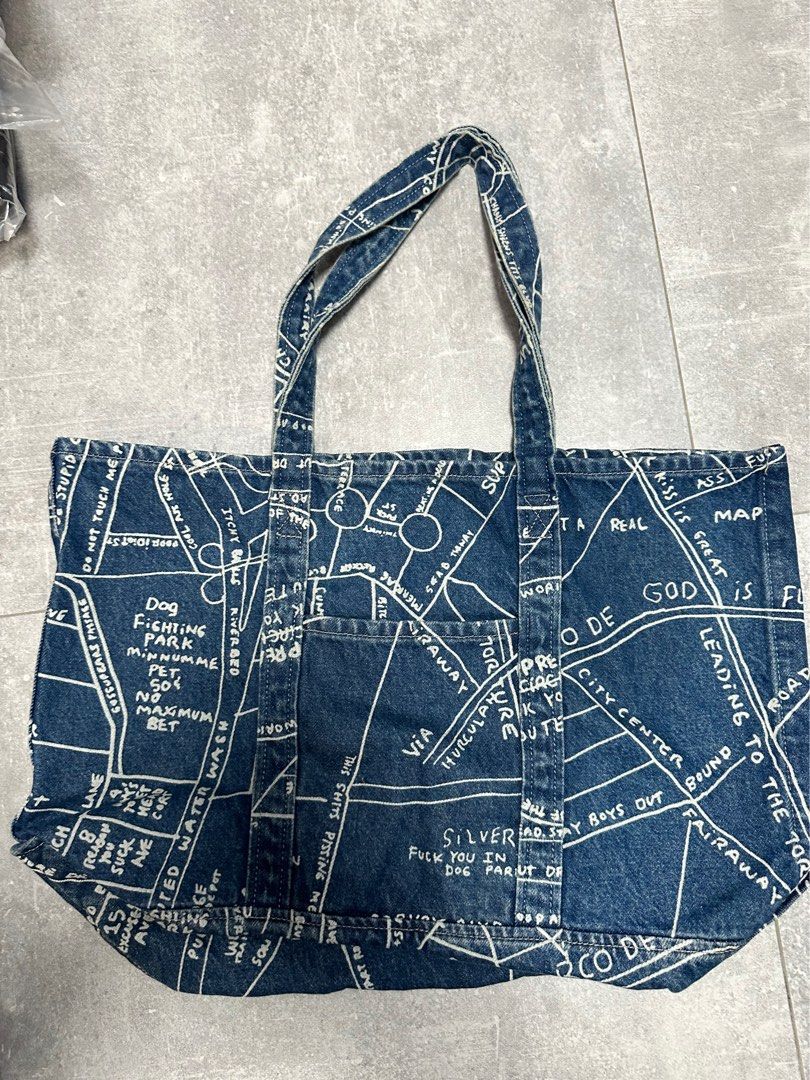 Supreme gonz map tote bag 99 new Carousell