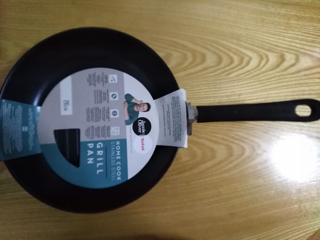 Tefal x Jamie Oliver Grill Pan 26cm, Furniture & Home Living