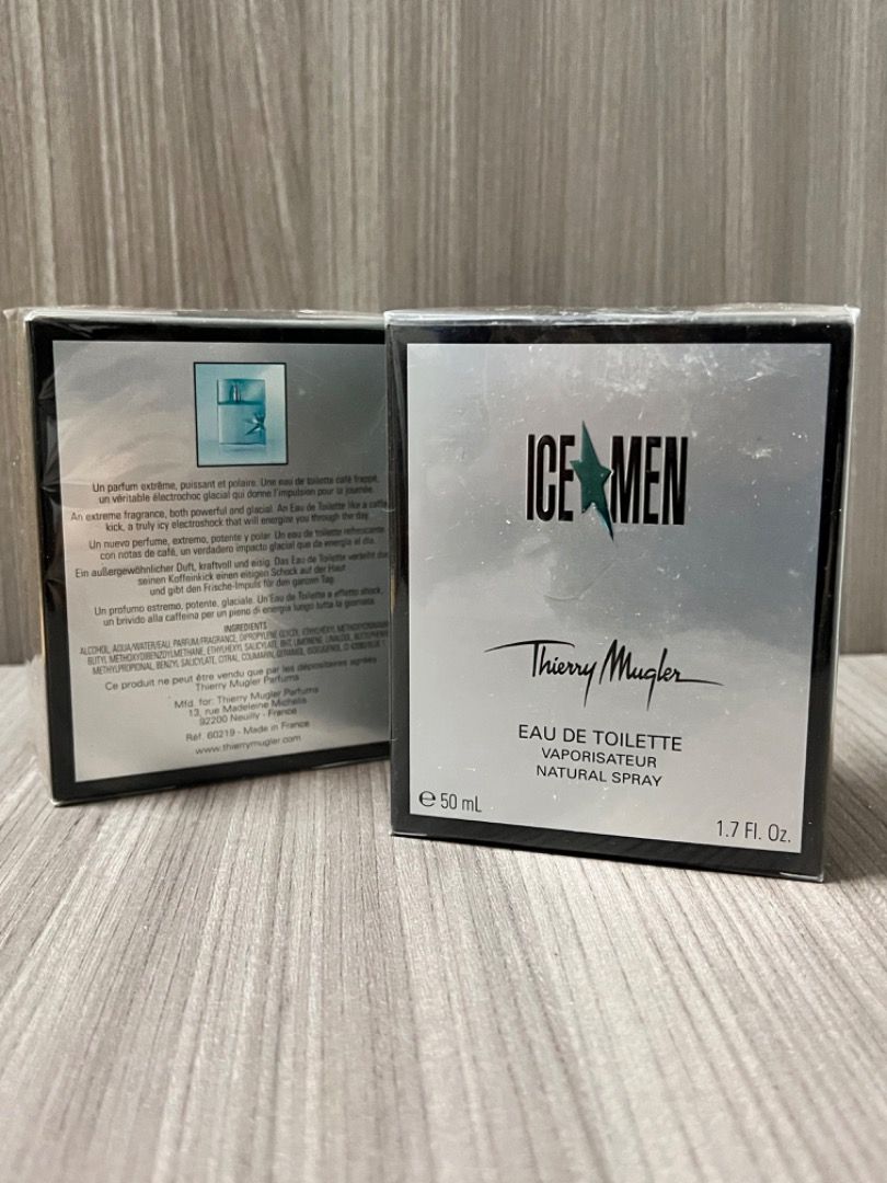 Thierry Mugler Ice Men 50ML Bottle, Beauty & Personal Care, Fragrance