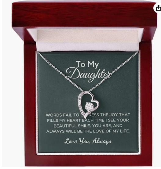 Daddy and daughter necklace on sale