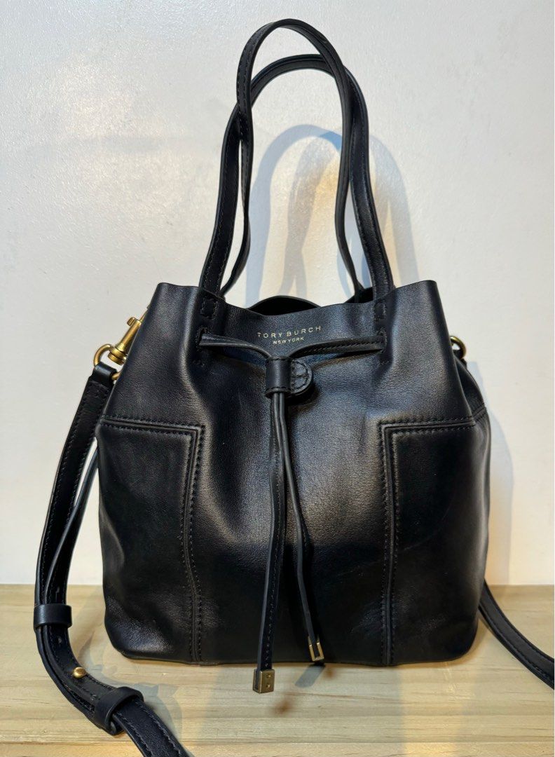 Tory Burch Block T Bucket Bag Luxury Bags Wallets on Carousell