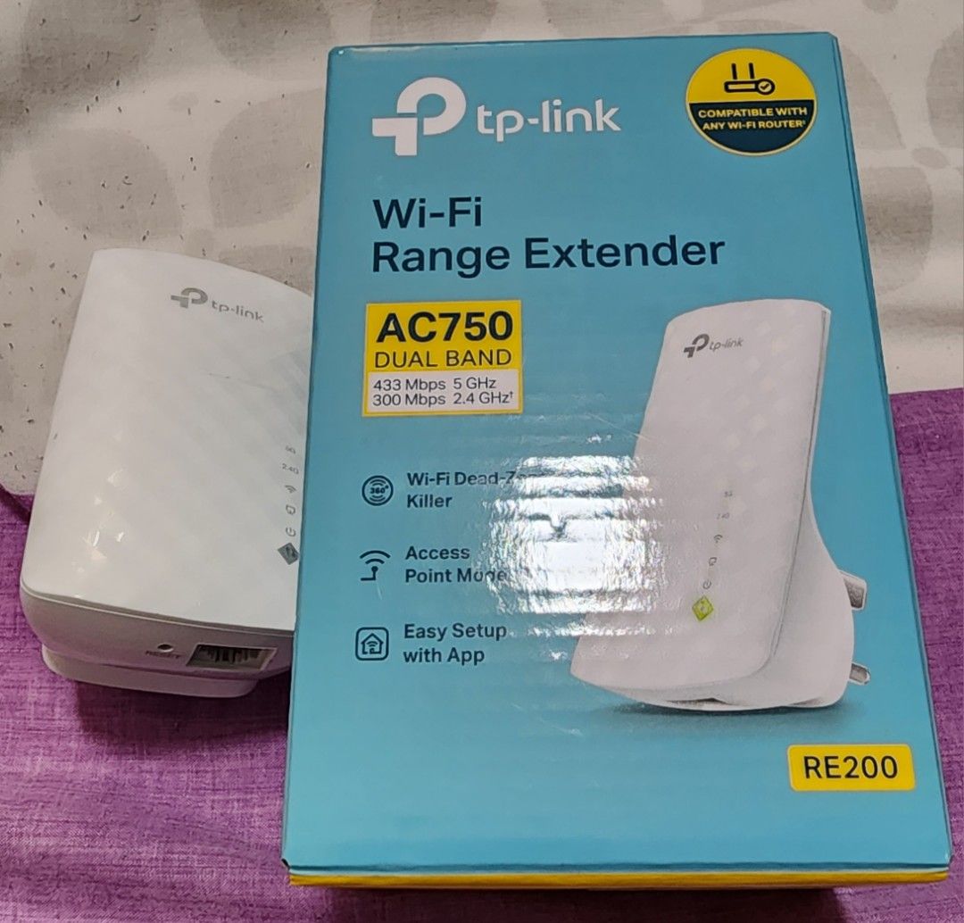 TP-Link RE200 AC750 Dual Band Wi-Fi Range Extender, Computers & Tech, Parts  & Accessories, Networking on Carousell
