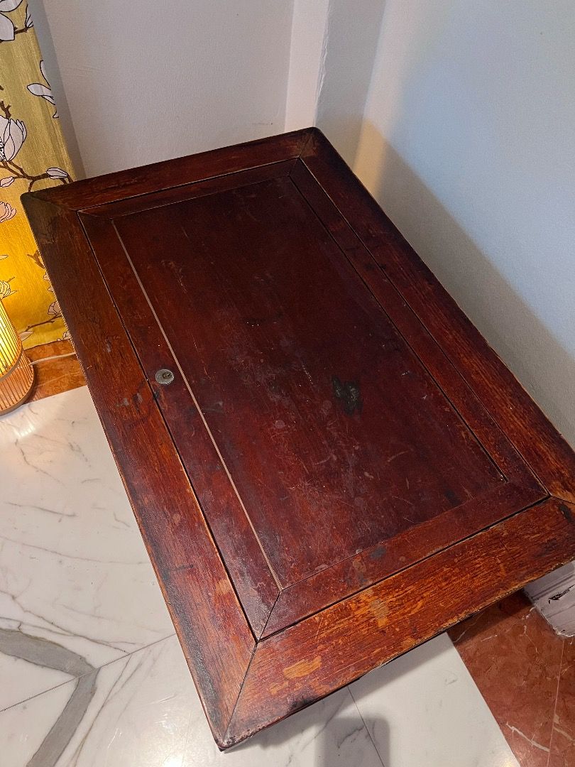 Traditional Chinese storage box that can be used as a side table ...