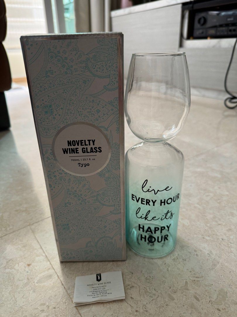 Typo hot sale wine glass
