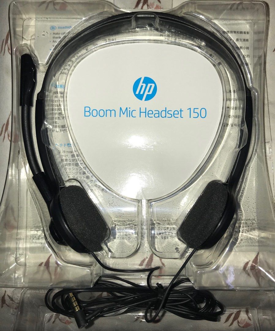 Hp 150 boom mic headset new arrivals