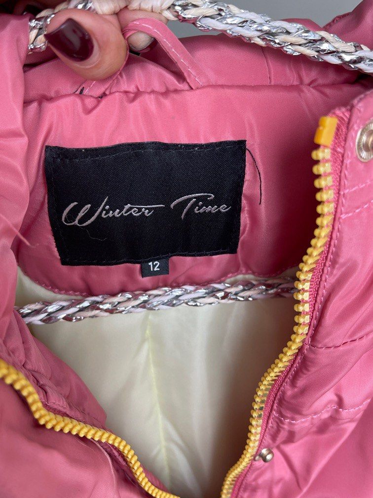 USED ONCE FOR AUSTRALIA WINTER GIRLS WINTER JACKET IN CORAL PINK