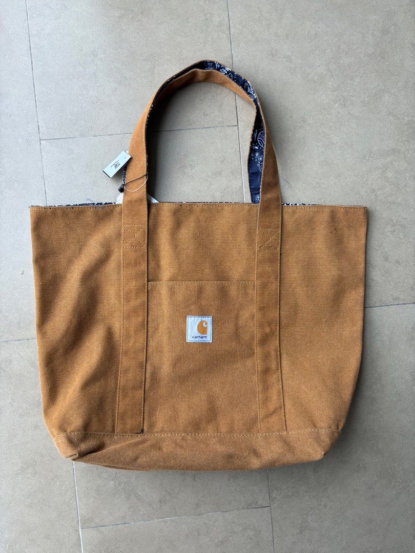 Vintage Carhartt Tote Bag reversible bandana, Men's Fashion, Bags