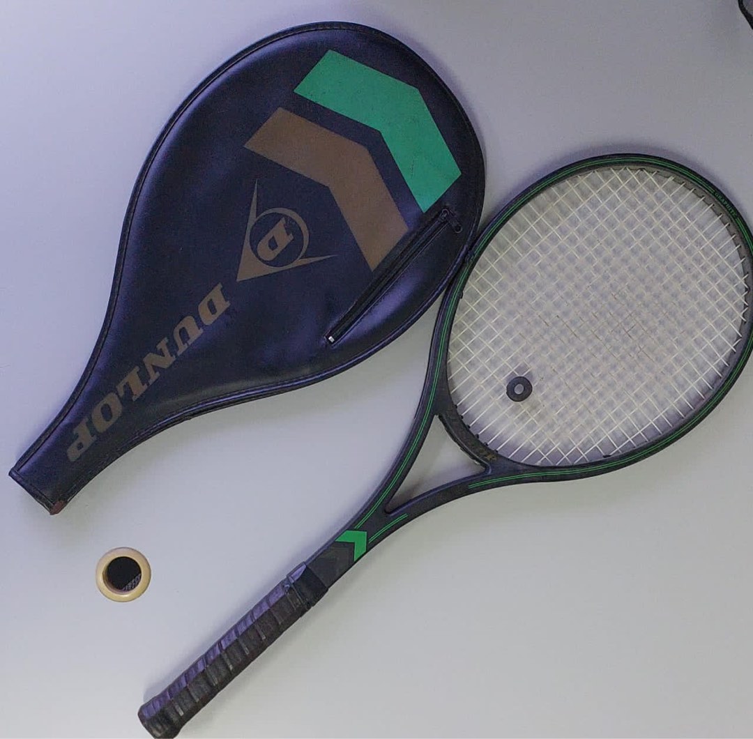 Vintage Dunlop Tennis Racket, Sports Equipment, Other Sports Equipment