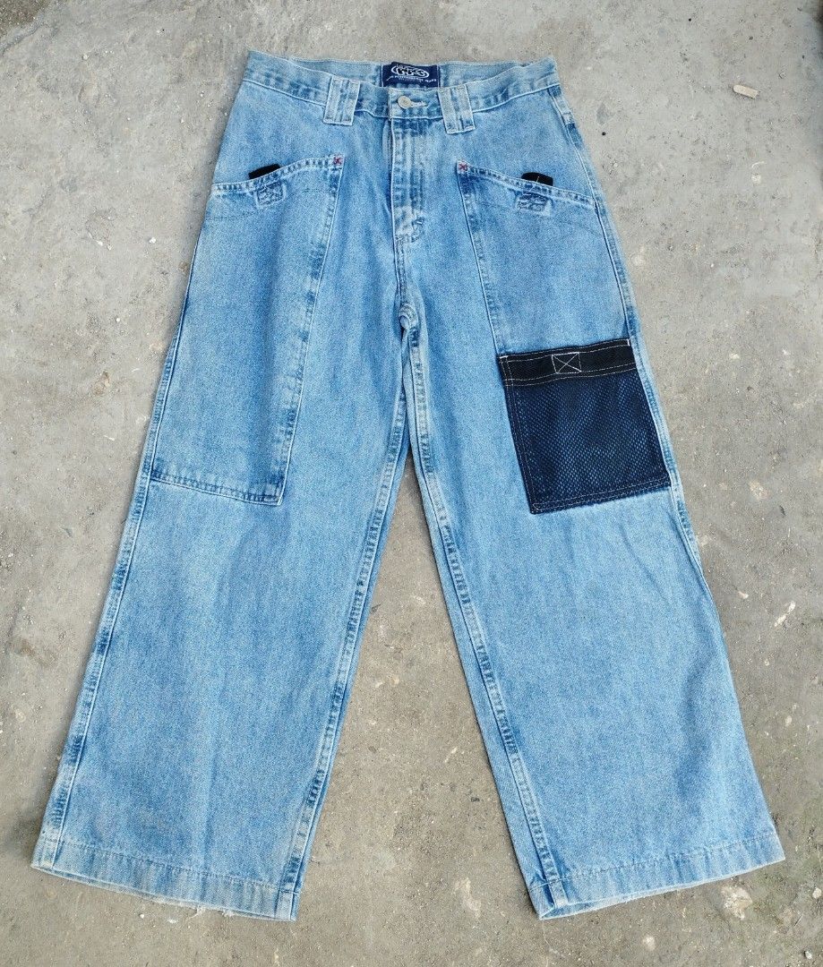 Lee Pipes - Vintage Straight Leg Jeans Youth Stripe Side Mid-Rise Blue -  14R 28