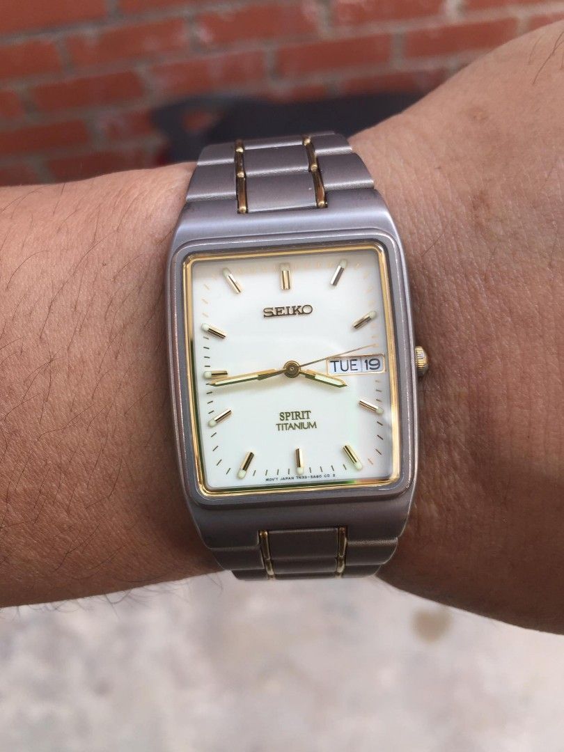 時計 SEIKO SPIRIT 7N33-5A30 TITANIUM QUARTZ SEIKO SPIRIT TITANIUM Men's Watch 7N33-5A30 ft Quartz Silver