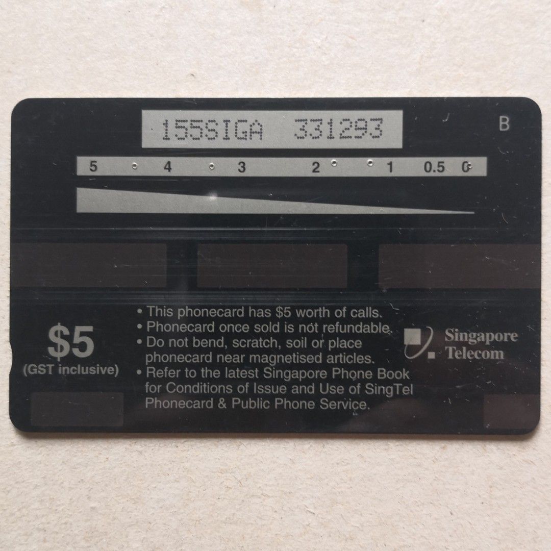 Vintage Used Singapore Phone Card Happy Children's Day