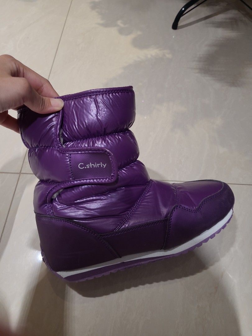 Girls purple boots discount