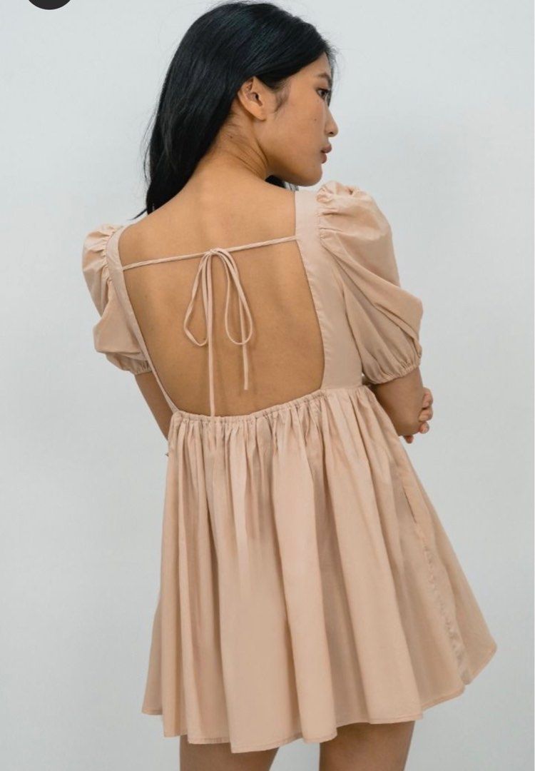 YHF Young Hungry Free Dream Girl Dress in Peach
