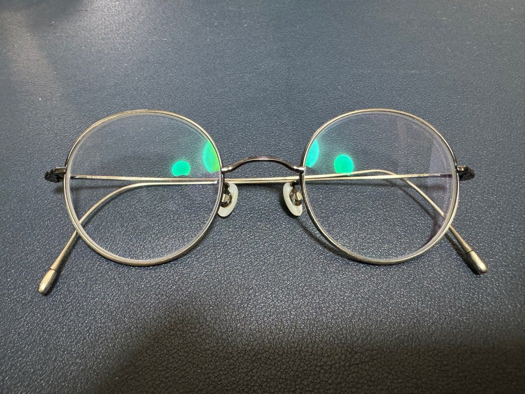 10 eyevan no.5 (46) 5S 文青圓框眼鏡(銀色）, 男裝, 手錶及配件