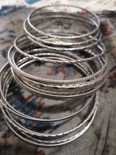 18pcs metal bangles