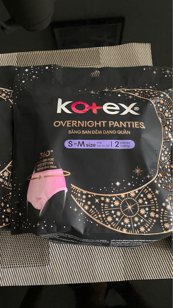 7 Kotex Overnight Panties for 4 only, Beauty & Personal Care, Sanitary