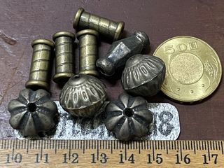 結緣價印度古銀，鍍銅管配件共9個～m25