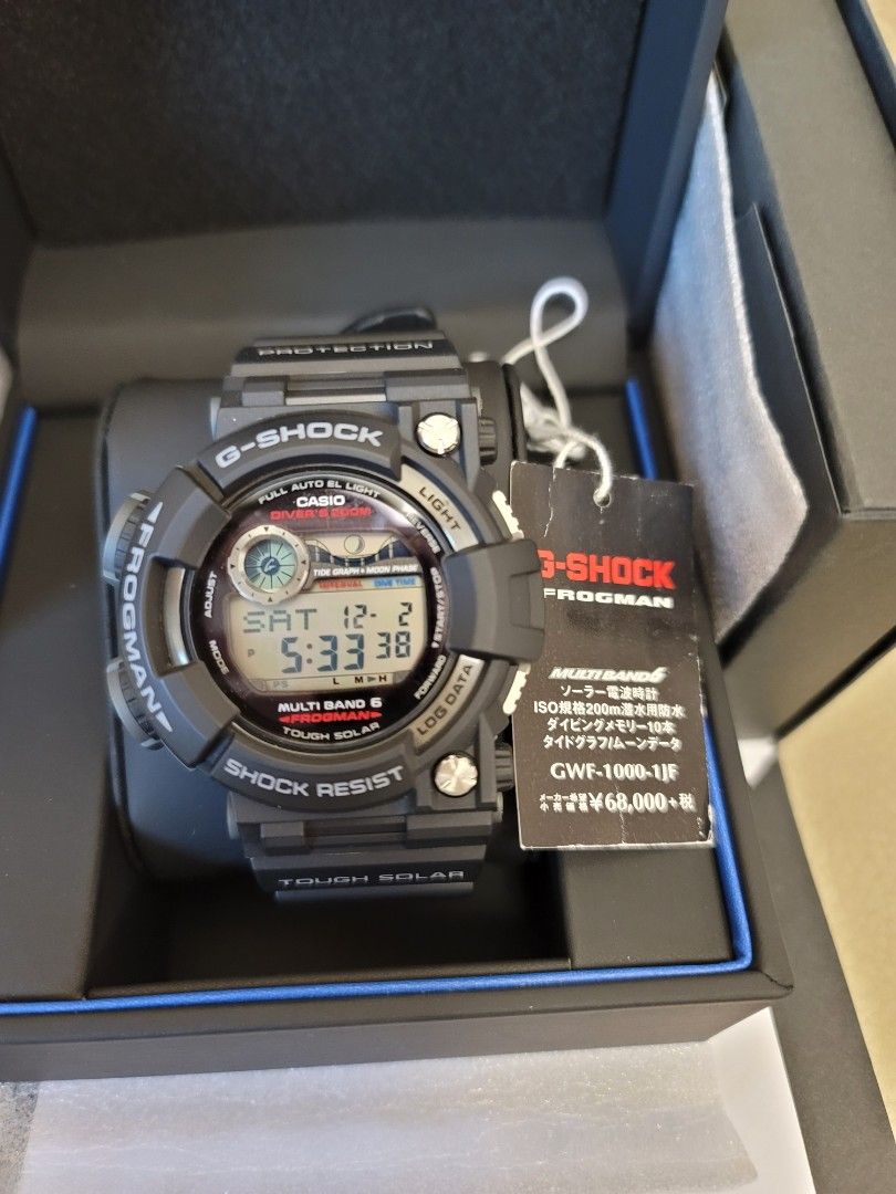 出售日版全新Casio G-Shock GWF-1000-1JF，Frogman，日本版, 名牌