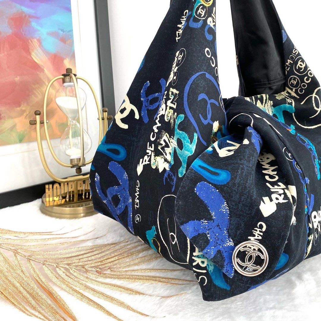 Chanel graffiti tote hotsell bag