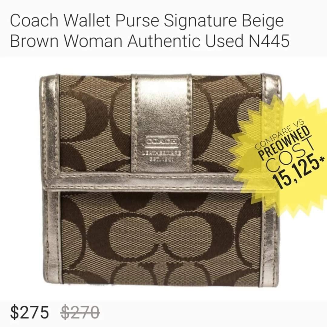 Coach on sale wallet cost