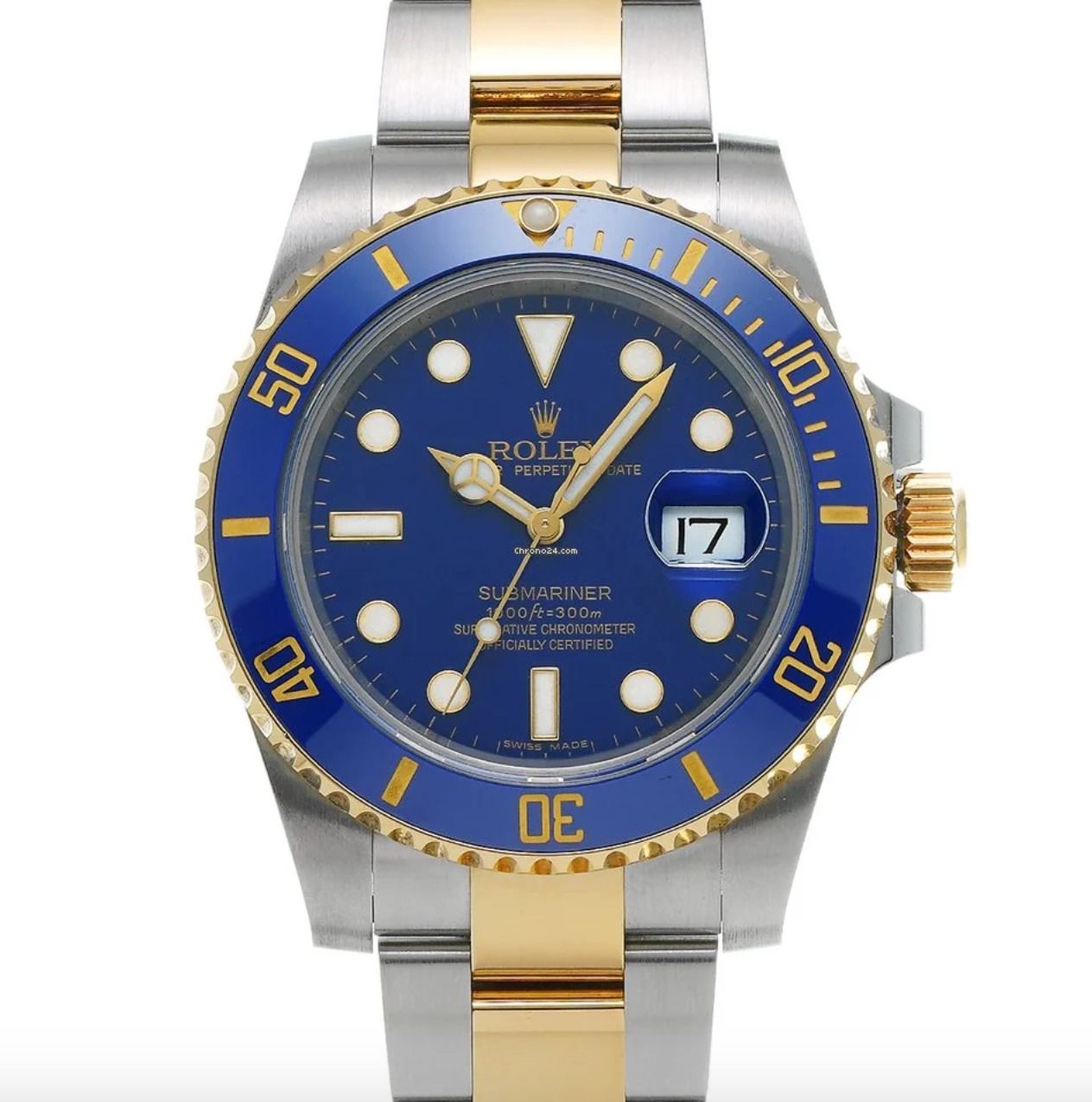 Rolex Submariner Bluesy Smurf Half Gold Two Tone 116613LB 40mm Not 126613LB