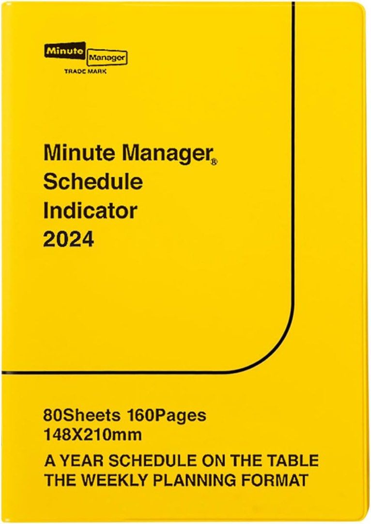 [訂購] HIGHTIDE 2024年手帳 A5月週計｜HIGHTIDE 2024 Minute Manager, Schedule