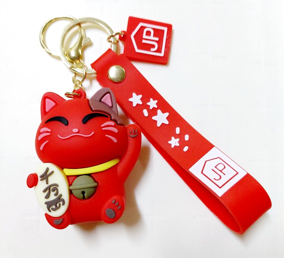 Japanese cheap cat keychain