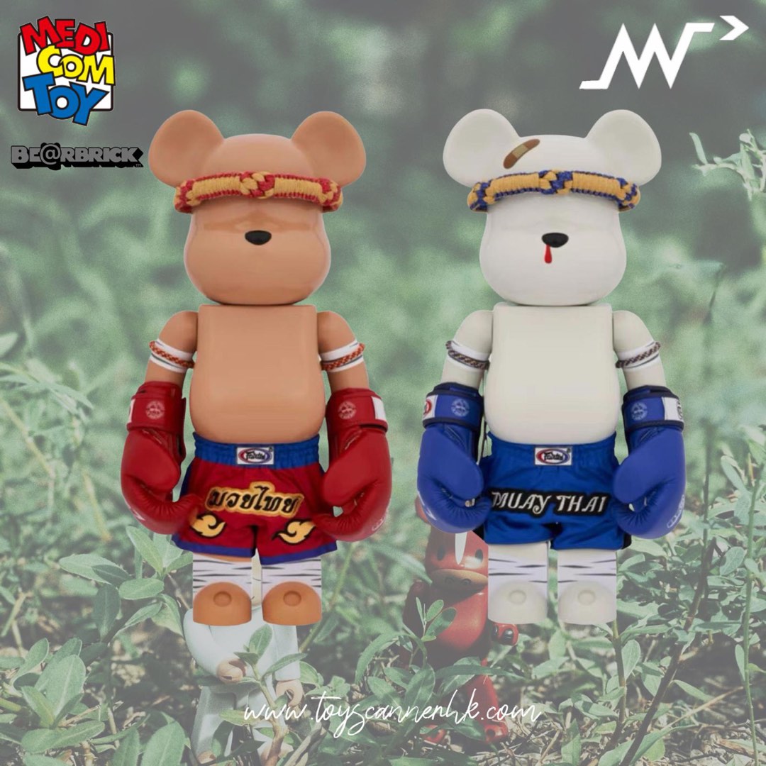 預訂Pre-Order) BE@RBRICK Muay Thai Red & Muay Thai Blue 1000% Set