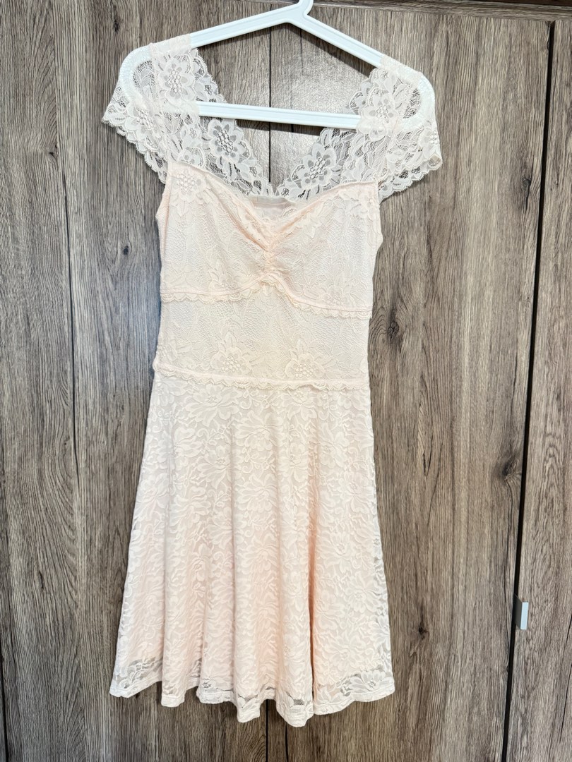 Abercrombie and fitch white lace dress sale