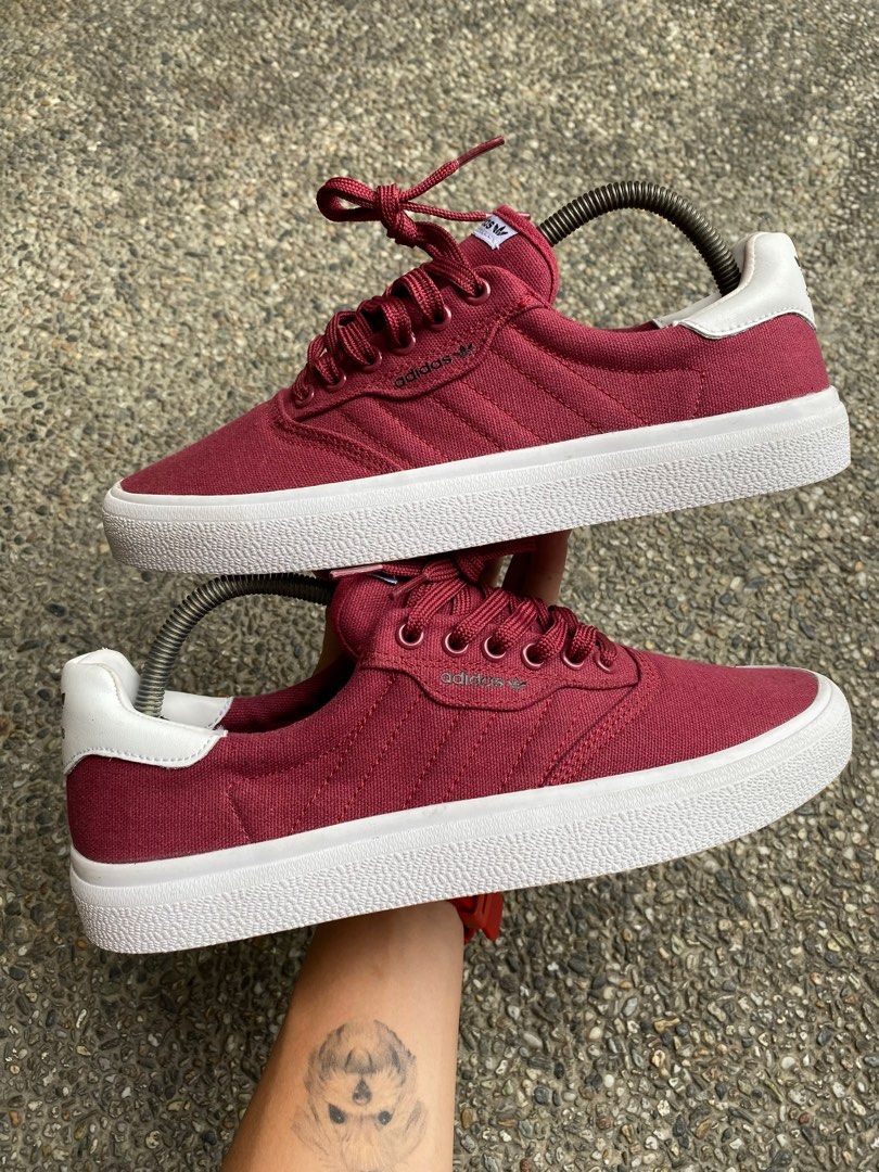 Adidas 3MC Vulc Maroon Size 8.5 men Men s Fashion Footwear Sneakers on Carousell