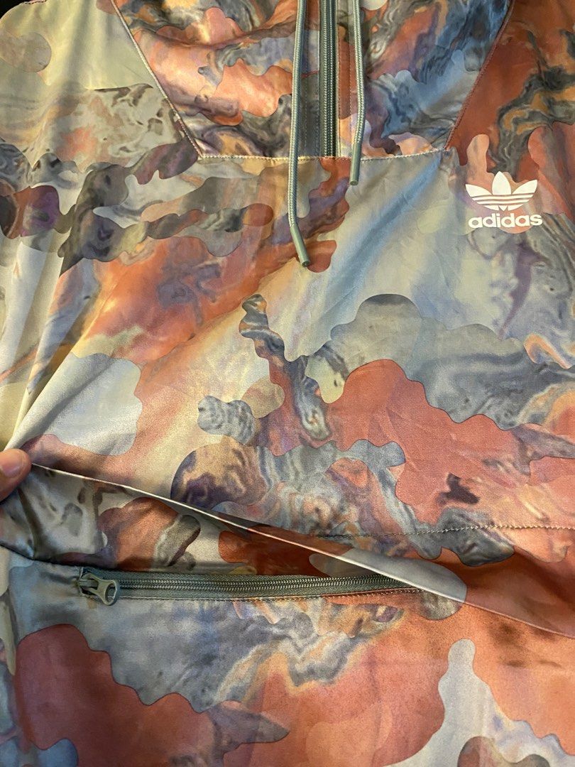 ADIDAS PASTEL CAMO AOP HOODIE HALFZIP