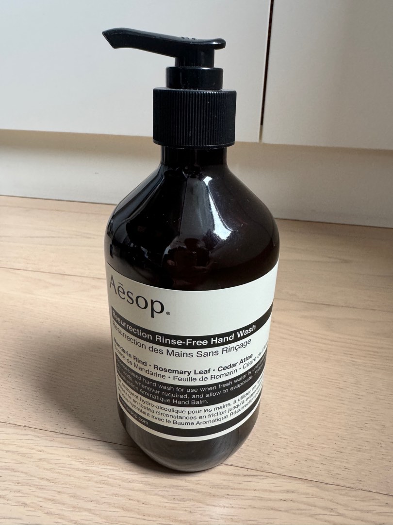 Aesop Resurrection RinseFree hand wash 500ml, 美容＆個人護理, 健康及美容 消毒
