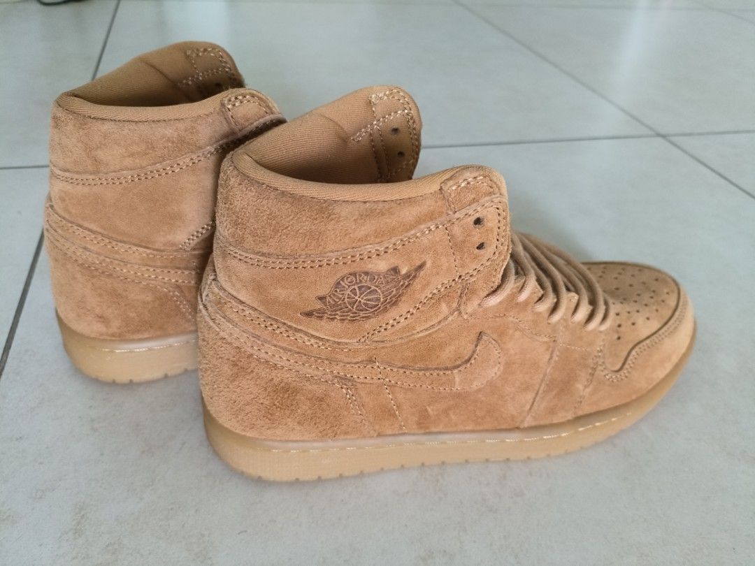 AIR JORDAN 1 Retro High OG Wheat Luxury Sneakers Footwear on