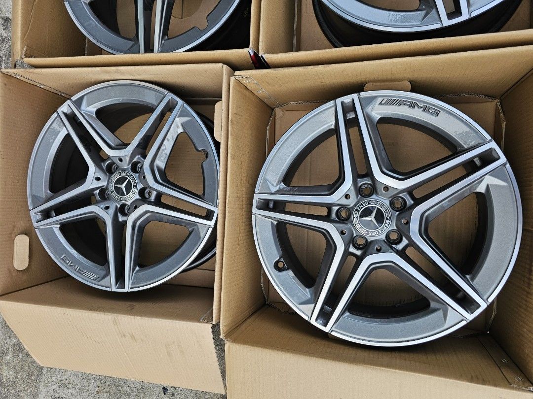 Amg line 18 inch rim, Car Accessories, Tyres & Rims on Carousell