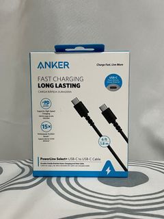 Anker Powerline Select+ USB C to USB C 6ft Cable Double Braided Nylon within warranty
