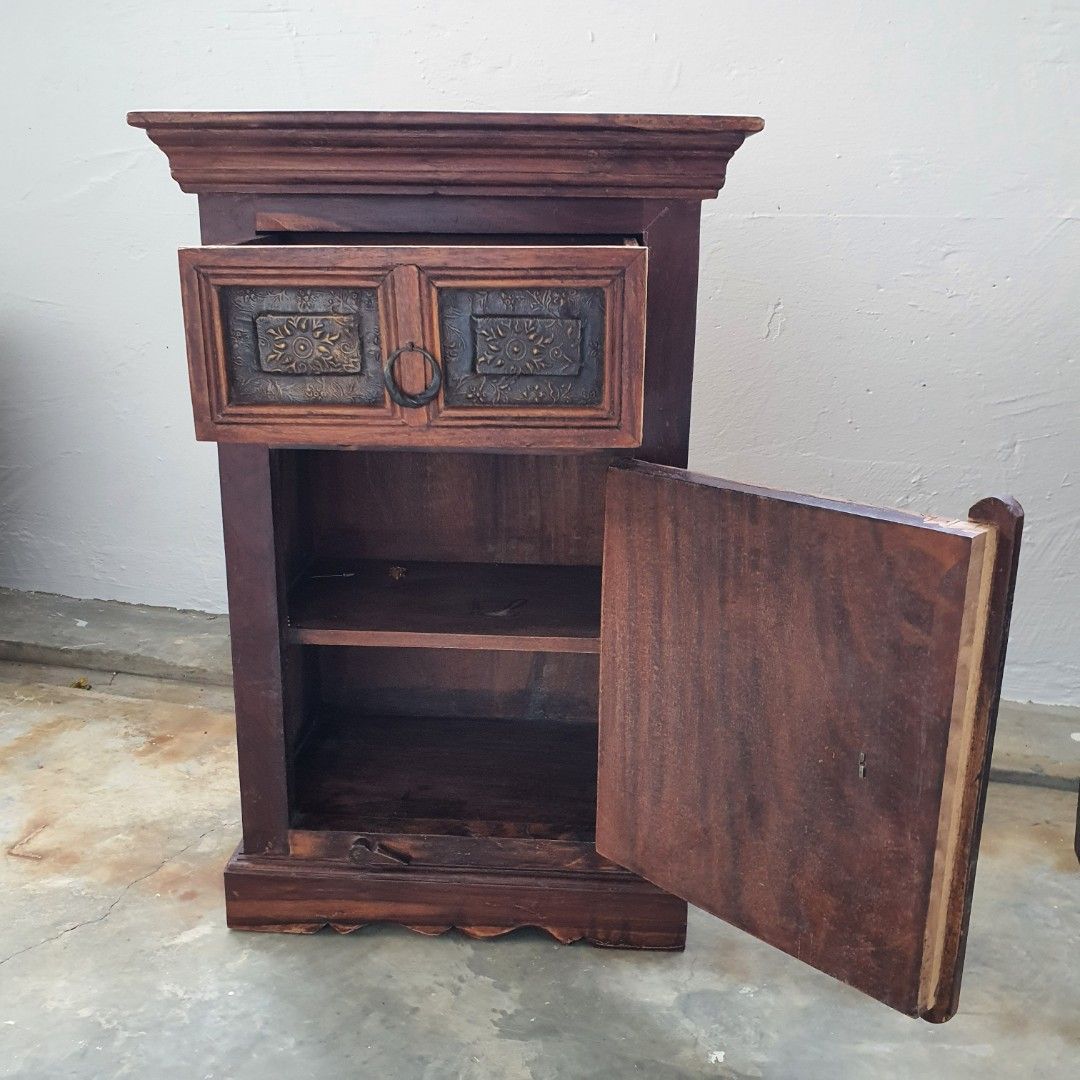 Vintage Indian style side table, Furniture & Home Living, Furniture