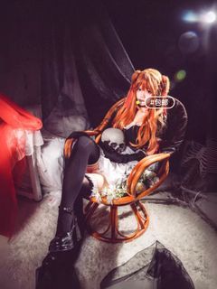 Asuka Langley cosplay goth full set evangelion