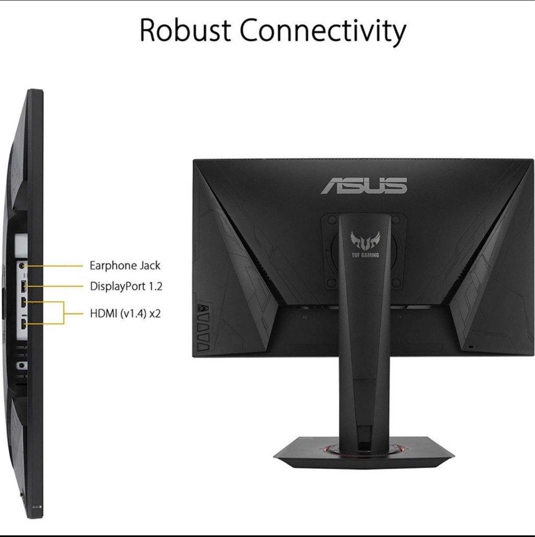 Asus gaming monitor vg259qr 165hz 1ms in warranty, Computers & Tech