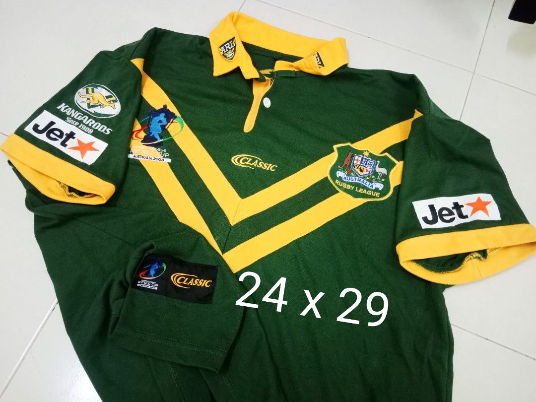 Maillot Vintage Australie Kangourous Rugby League ARL PlayStation Taille M - Occasion Très Bon état