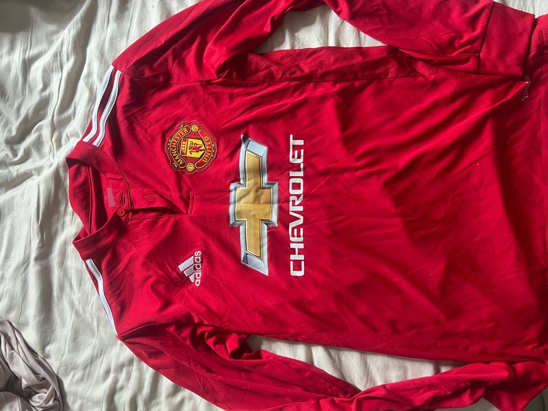 Authentic Adidas Manchester United Jersey Unisex Size S Long