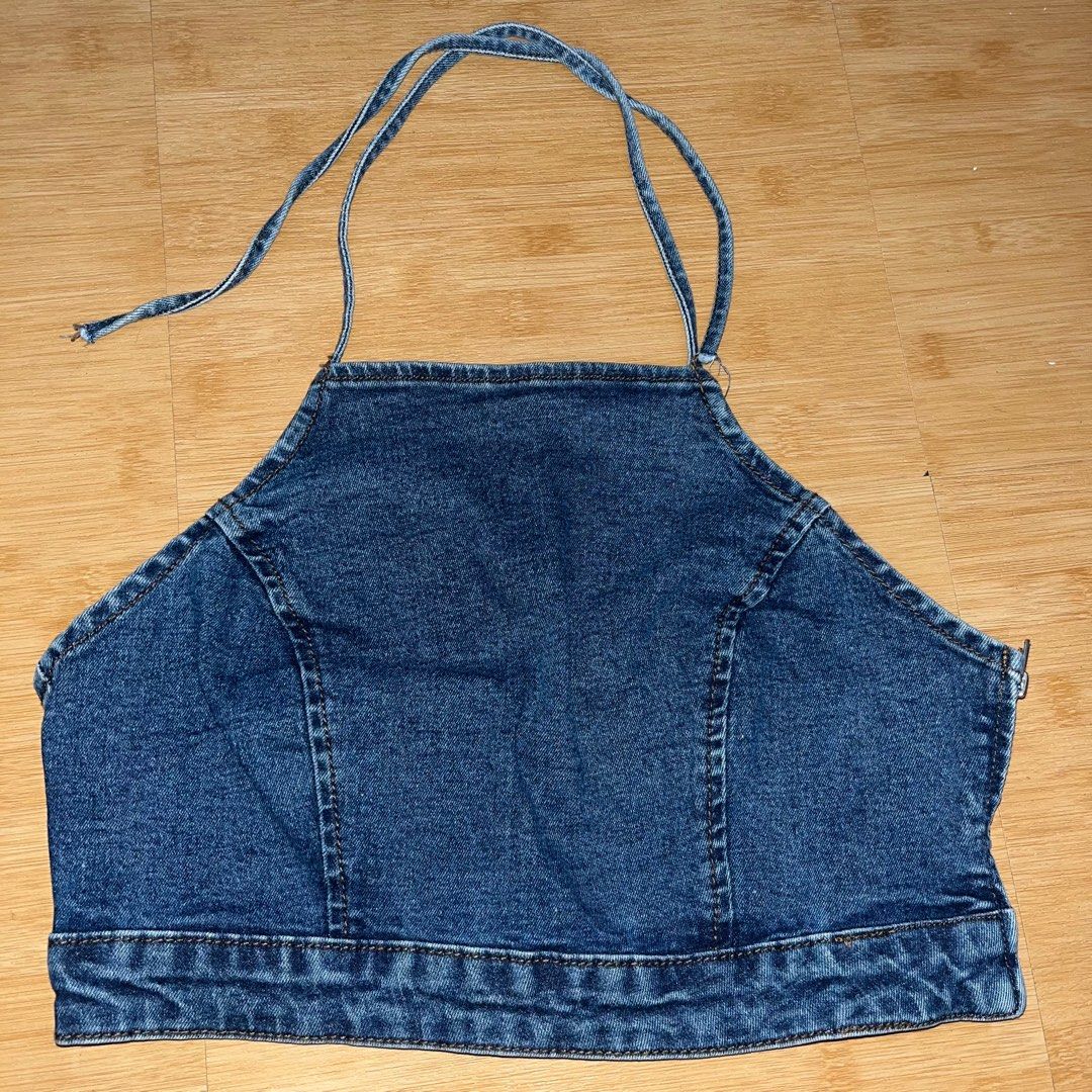 denim halter top forever 21