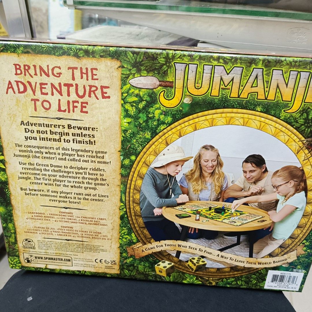 Authentic Jumanji Board Games, Hobbies & Toys, Toys & Games on Carousell