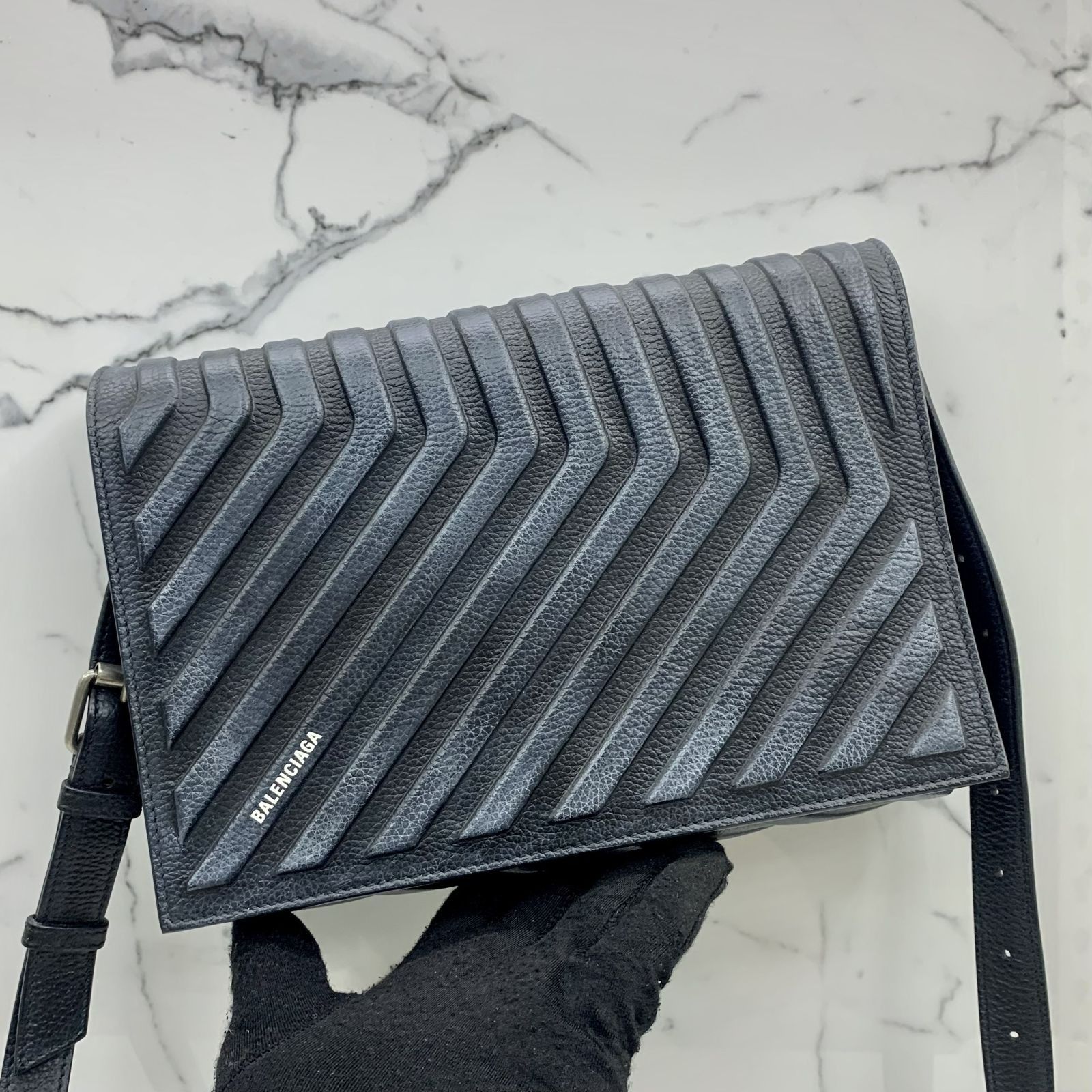 Balenciaga hour new arrivals medallion crossbody bag