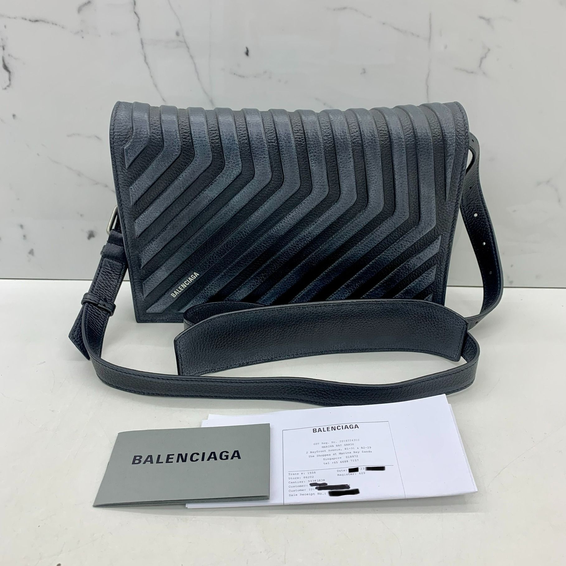 Balenciaga hour new arrivals medallion crossbody bag
